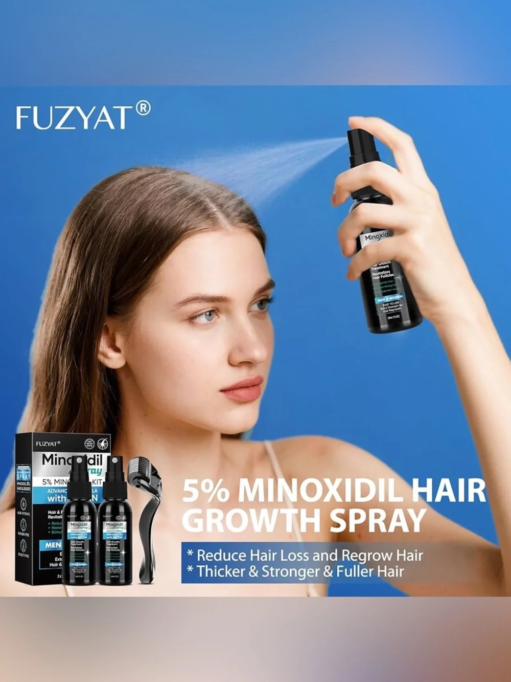 FUZYAT Minoxidil Spray 5% with Biotin